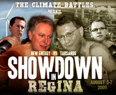 Environmentalist poster on Regina Premiers' Meeting 2009