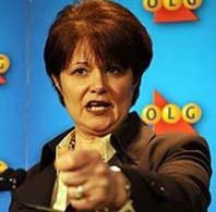 Kelly McDougald Former reforming Ontario Lottery and Gaming CEO Kelly McDougald, who has now been dismissed "with cause."
