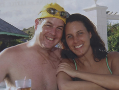 Rick Ralph and Julie C rocker, on a vacation in St. Lucia in December 2006.