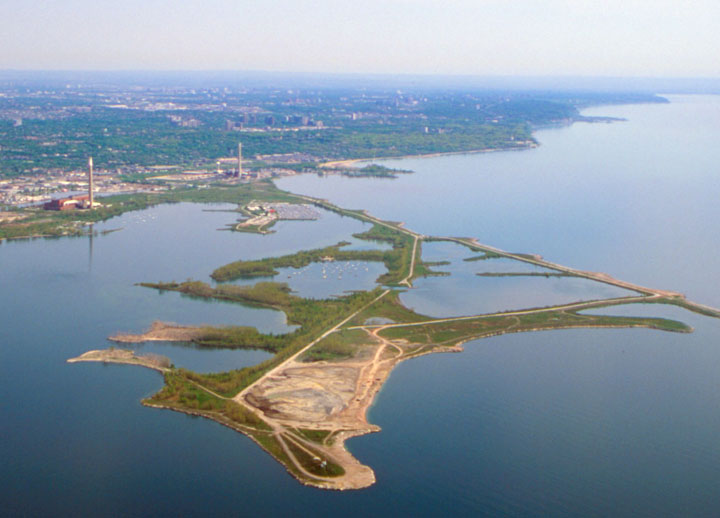 The Leslie Spit, in the Toronto megacity's near east end.