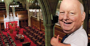 Canadian Senator Mike Duffy – where he belongs at last. And he could show Tiger the ropes, er, whatever they are. Thanks and apologies to Scott Feschuk and Macleans.ca. 