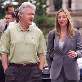 Belinda Stronach in real life, with friend. Stephen Harper should have known: no real Conservative would hang out with this guy! Is the minority prime minister making a similar mistake now, and with who?