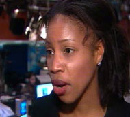 YJ Quebec Immigration Minister Yolande James: those who want public services must show their face. (CBC).