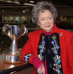   Adrienne Clarkson, Governor General of Canada , 1999—2005, with the Clarkson Cup, which since 2009 has been awarded to the winner of the National Canadian Women's Hockey Championship. Jean Chretien’s rather innovative appointment of Mme Clarkson has been regarded by some as a watershed of sorts in the evolution of the office.