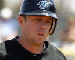 Aaron Hill rounds the bases after hitting a two-run homer run off Philadelphia Phillies (and foprmer Blue Jays) pitcher Roy Halladay, during pring training game in Clearwater, Fla., Wednesday, March 31, 2010. AP Photo/Gene J. Puskar.