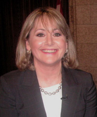 Jane Taber on Parliament Hill in Ottawa. 
